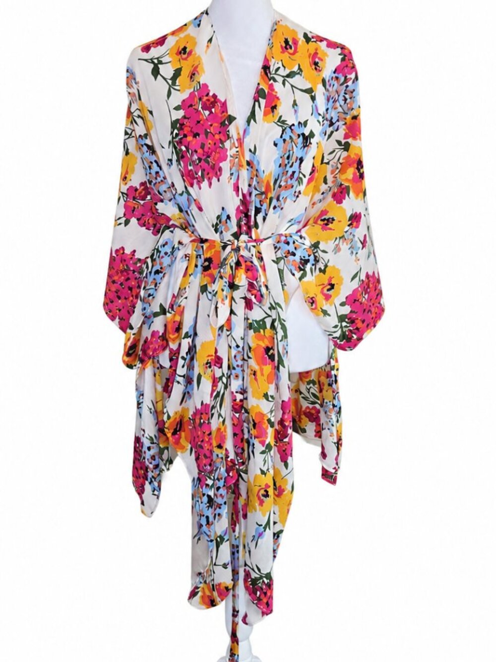 Umgee Floral Kimono Boho Layering‎ Resort Coastal Vacation 1XL